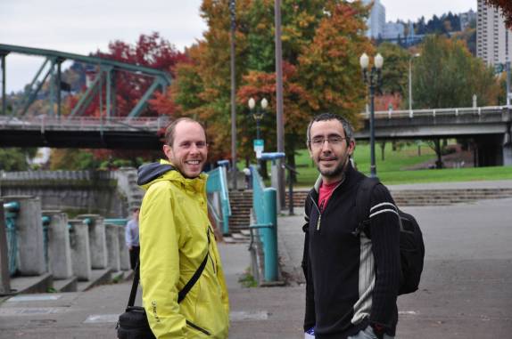 Reencontro com nosso amigo franco-espanhol, lá de Tofino (Canadá!), em Portland, no Oregon, oeste dos Estados Unidos